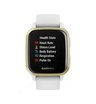 Часы Garmin Venu Sq белый с золотистым алюминиевым безелем и с силиконовым ремешком