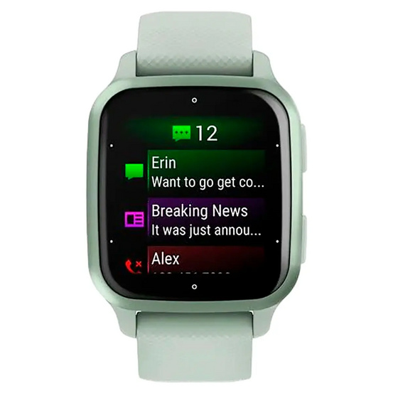 Часы Garmin Venu Sq 2 цвета мяты и безелем мятного цвета