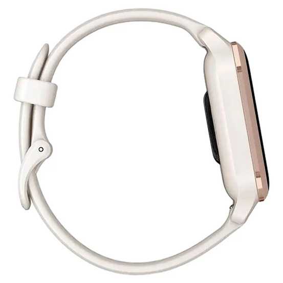 Часы Garmin Venu Sq 2 Music Edition цвет слоновой кости с персиково-золотым алюминиевым безелем