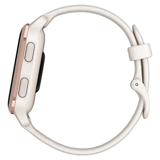 Часы Garmin Venu Sq 2 Music Edition цвет слоновой кости с персиково-золотым алюминиевым безелем