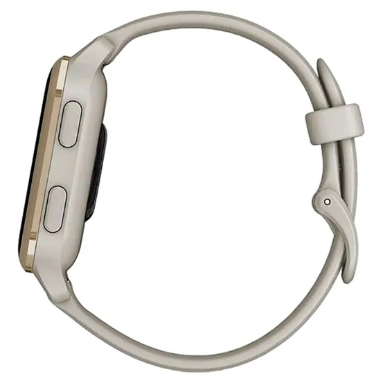 Часы Garmin Venu Sq 2 Music Edition серый с безелем цвета кремового золота и силиконовым ремешком