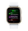 Часы Garmin Venu Sq 2 белые с кремово-золотым алюминиевым безелем