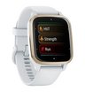 Часы Garmin Venu Sq 2 белые с кремово-золотым алюминиевым безелем