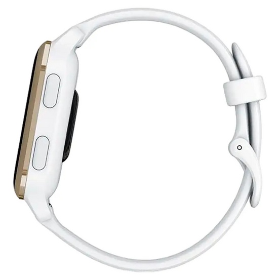 Часы Garmin Venu Sq 2 белые с кремово-золотым алюминиевым безелем