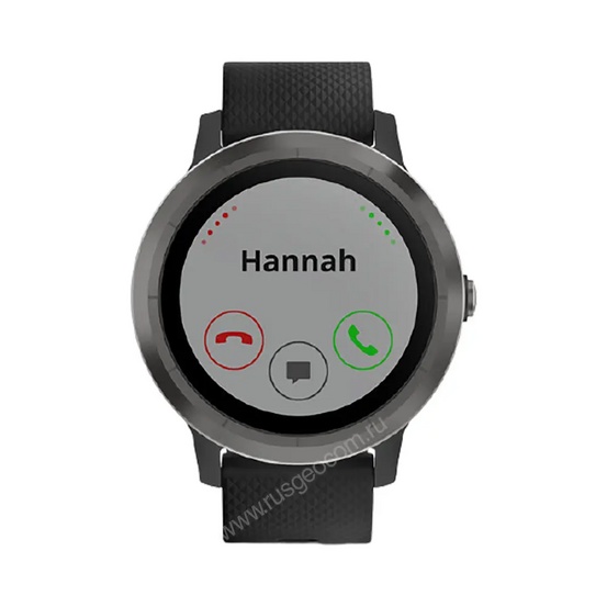 Часы Garmin Vivoactive 3 черные с черным ремешком