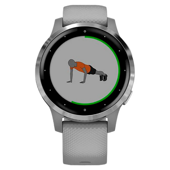 Часы Garmin vivoactive 4s серые с серебристым безелем
