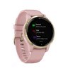 Часы Garmin Vivoactive 4S розовые с золотистым безелем