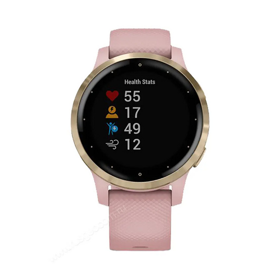 Часы Garmin Vivoactive 4S розовые с золотистым безелем