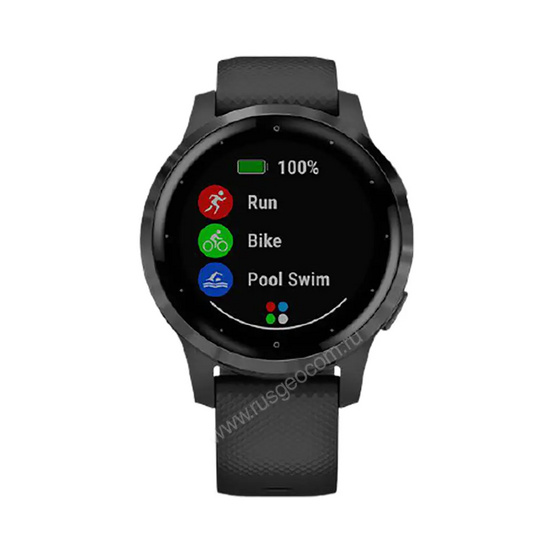 Часы Garmin Vivoactive 4S черные с серым безелем