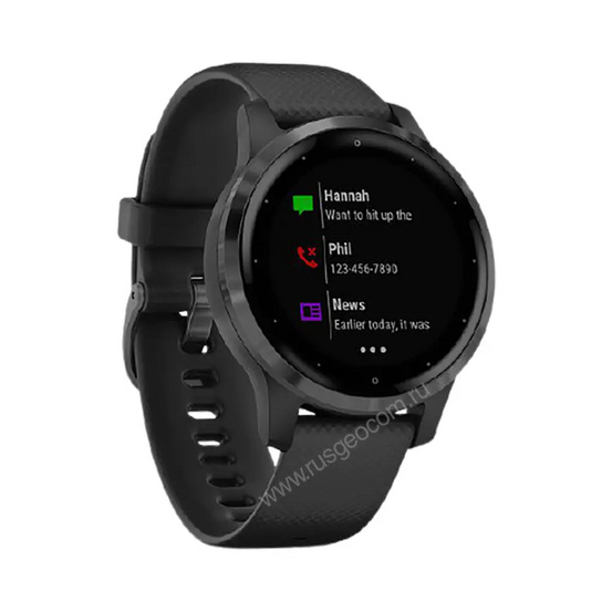 Часы Garmin Vivoactive 4S черные с серым безелем