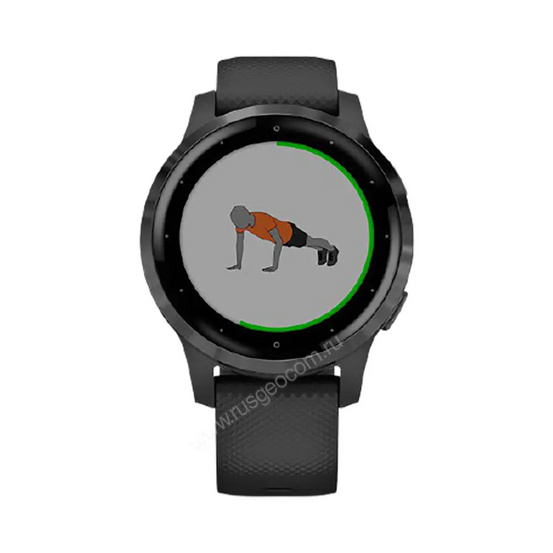 Часы Garmin Vivoactive 4S черные с серым безелем