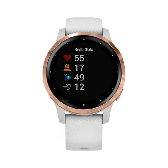 Часы Garmin Vivoactive 4S белые с золотистым безелем