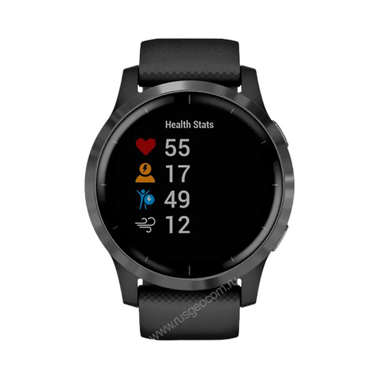 Часы Garmin Vivoactive 4 серые с серебристым безелем