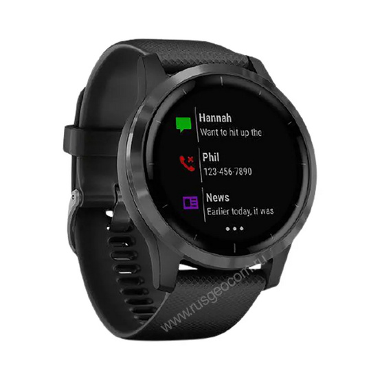Часы Garmin Vivoactive 4 черные с серым безелем