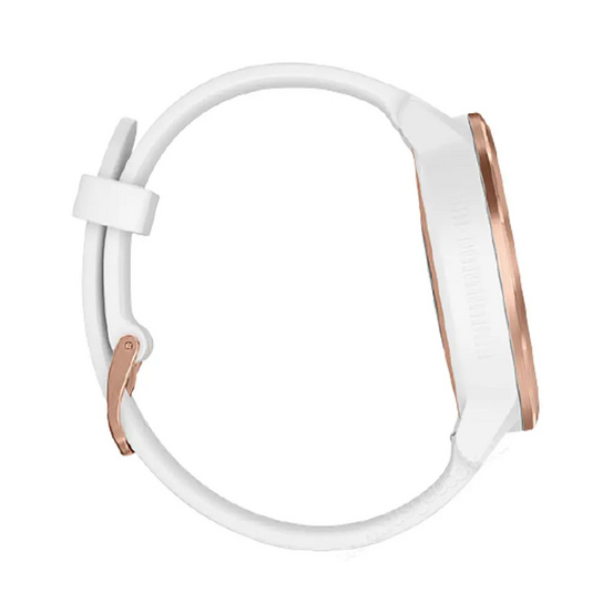 Часы Garmin Vivoactive 3 золотистые с белым ремешком