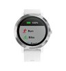 Часы Garmin Vivoactive 3 серебристые с белым ремешком