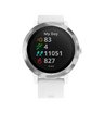 Часы Garmin Vivoactive 3 серебристые с белым ремешком