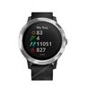 Часы Garmin Vivoactive 3 серебристые с черным ремешком