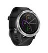 Часы Garmin Vivoactive 3 серебристые с черным ремешком