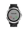 Часы Garmin Vivoactive 3 серебристые с черным ремешком