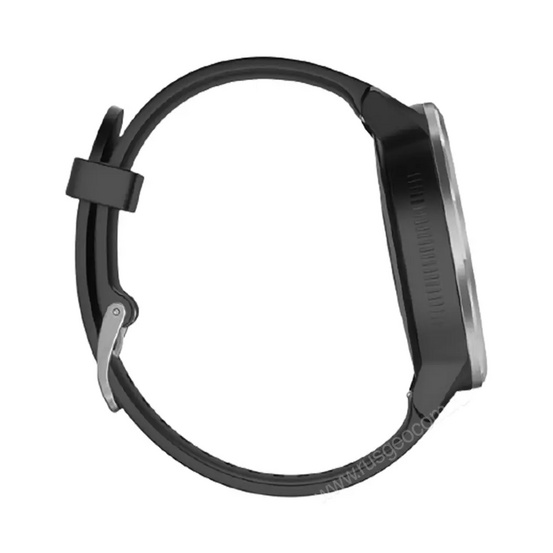 Часы Garmin Vivoactive 3 серебристые с черным ремешком