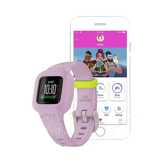 Фитнес-браслет Garmin Vivofit JR 3 Lilac Floral