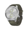 Часы Garmin Vivomove Style серебристый с травяным силиконовым ремешком