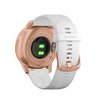 Часы Garmin Vivomove Style розовое золото с белым силиконовым ремешком