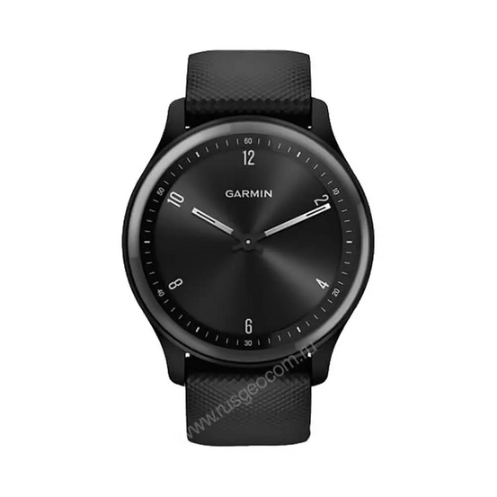 Часы Garmin Vivomove Sport черный, серый безель, с силиконовым ремешком
