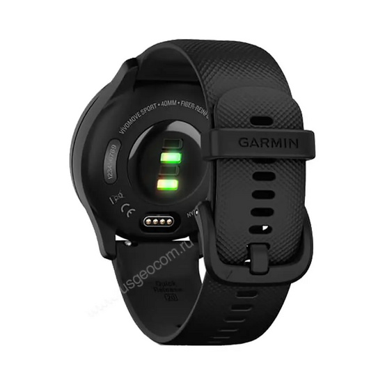 Часы Garmin Vivomove Sport черный, серый безель, с силиконовым ремешком