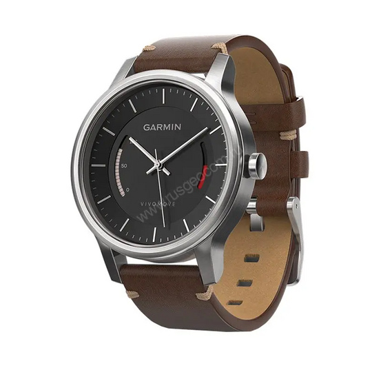 Смарт-часы Garmin Vivomove Premium, стальной корпус, кожаный ремешок