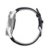 Часы Garmin Vivomove Luxe серебристый с темно-синим кожаным ремешком
