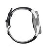 Часы Garmin Vivomove Luxe серебристый с темно-синим кожаным ремешком