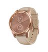 Часы Garmin Vivomove Luxe розовое золото со светло-песочным кожаным ремешком