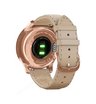 Часы Garmin Vivomove Luxe розовое золото со светло-песочным кожаным ремешком