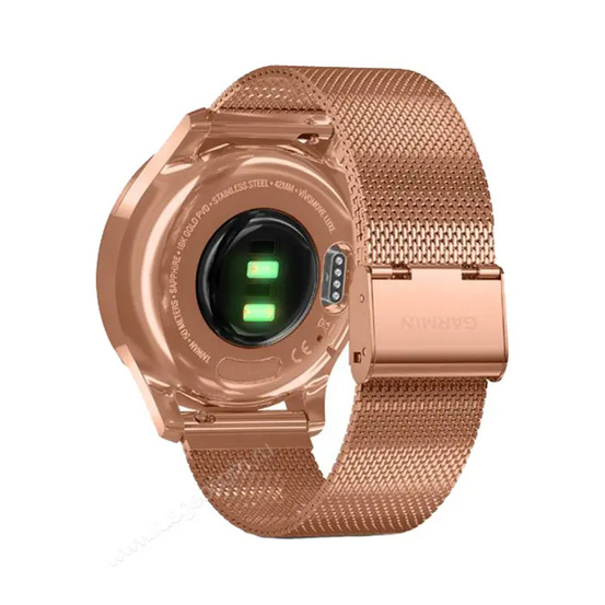 Часы Garmin Vivomove Luxe розовое золото с цвета розового золота ремешком