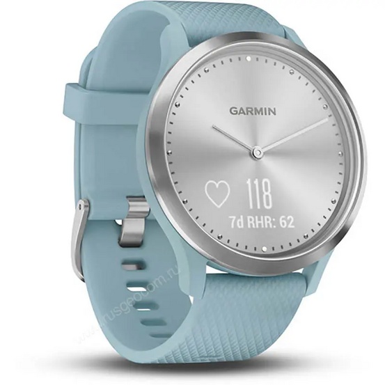 Часы Garmin vivomove HR Sport Silver with Seafoam Silicone морская пена