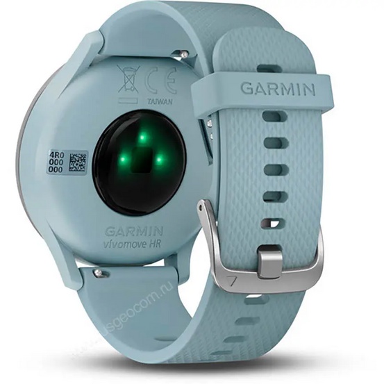 Часы Garmin vivomove HR Sport Silver with Seafoam Silicone морская пена