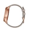 Часы Garmin Vivomove HR Premium розовое золото с бежевым кожаным ремешком