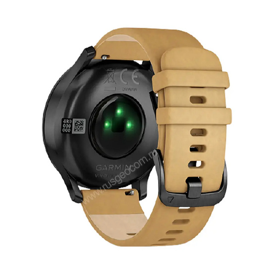 Часы Garmin Vivomove HR Premium черный оникс с светло-коричневым кожаным ремешком