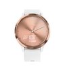 Часы Garmin Vivomove HR розовое золото с белым ремешком