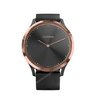 Часы Garmin Vivomove HR розовое золото с черным ремешком