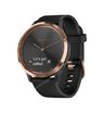 Часы Garmin Vivomove HR розовое золото с черным ремешком