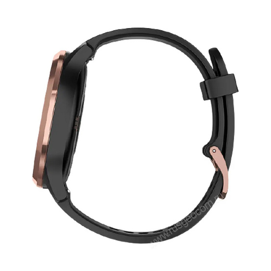 Часы Garmin Vivomove HR розовое золото с черным ремешком