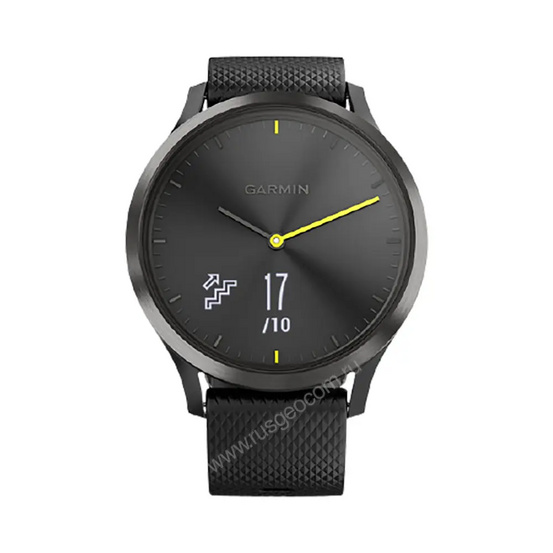 Часы Garmin Vivomove HR черные с черным ремешком