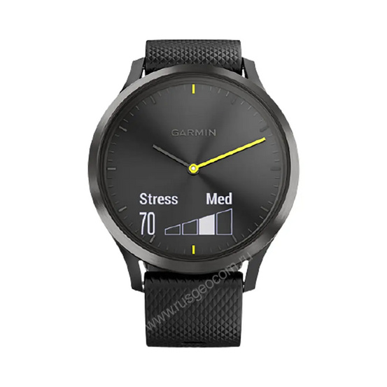 Часы Garmin Vivomove HR черные с черным ремешком