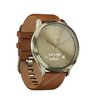 Часы Garmin Vivomove HR золотые со светло-коричневым кожаным ремешком