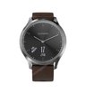 Часы Garmin Vivomove HR серебряные с темно-коричневым кожаным ремешком