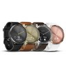 Часы Garmin Vivomove HR серебряные с темно-коричневым кожаным ремешком