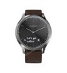 Часы Garmin Vivomove HR серебряные с темно-коричневым кожаным ремешком